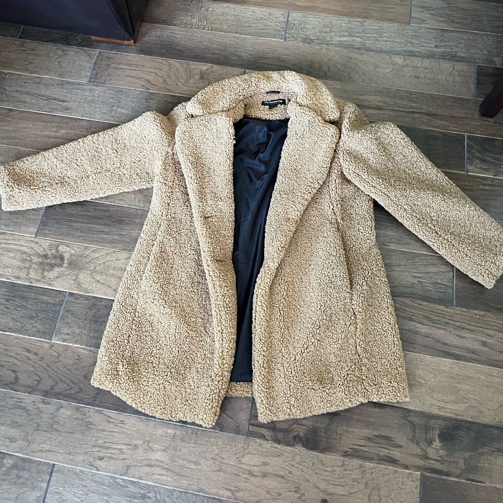 Carmel brown Liz Claiborne winter coat